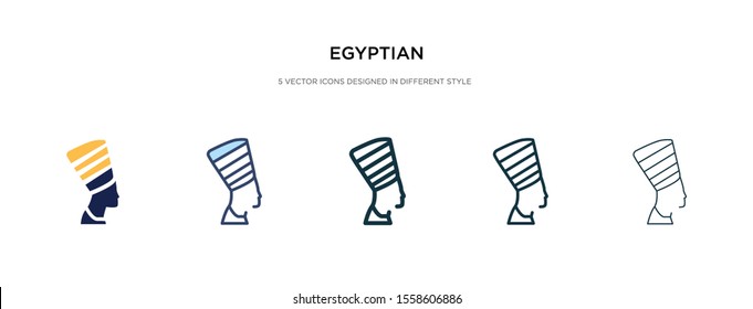 egyptian icon in different style vector illustration. two colored and black egyptian vector icons designed in filled, outline, line and stroke style can be used for web, mobile, ui