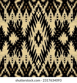 Egyptian lines halftone Ikat pattern. Ornate elegant luxury vintage retro modern style. For texture textile background backdrop tile wallpaper carpet.