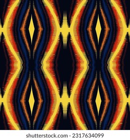 Egyptian lines halftone Ikat pattern. Ornate elegant luxury vintage retro modern style. For texture textile background backdrop tile wallpaper carpet.