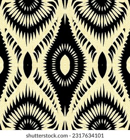 Egyptian lines halftone Ikat pattern. Ornate elegant luxury vintage retro modern style. For texture textile background backdrop tile wallpaper carpet.