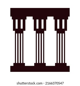 egyptian monument landmark icon silhouette