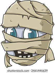 Egyptian Mummy head vector illustration