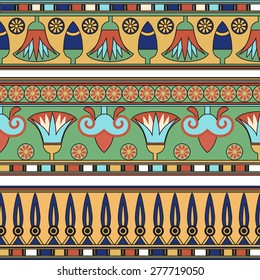 Egyptian ornament. Collection. Vector  illustration