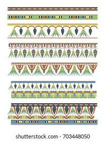 Egyptian ornament. Colorful repeating pattern. Vector illustration.