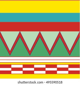 Egyptian ornaments vector, seamless pattern