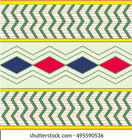 Egyptian ornaments, vector, seamless pattern