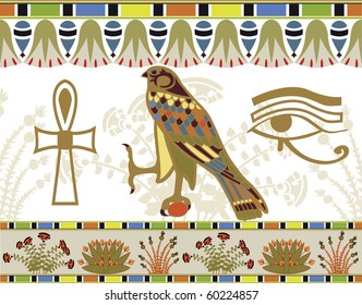 Egyptian patterns and symbols