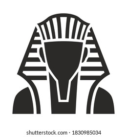 Egyptian pharaoh. Pharaoh vector isolated flat illustration. Pharaoh icon