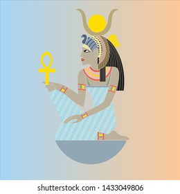 Egyptian princess from old picture