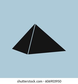 Egyptian pyramid icon vector