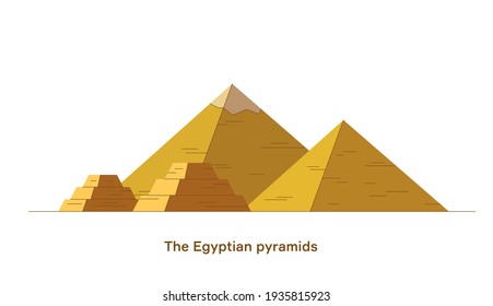 Egyptian Pyramids.  Egypt. Vector illustration.