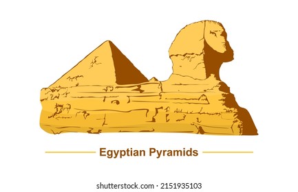 Egyptian Pyramids. Egypt. Vector illustration.