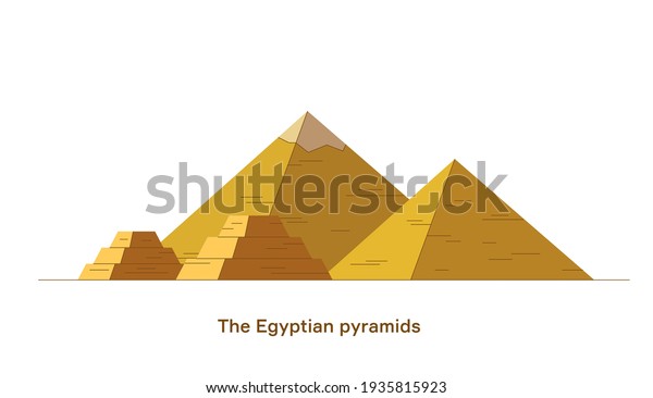Egyptian Pyramids.\
 Egypt. Vector\
illustration.