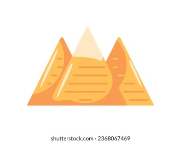 Pyramiden-Icon einzeln auf Ägypten