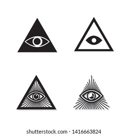 Egyptian pyramids icon set in flat and line style