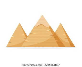 Egyptian pyramids. old architecture ancient buildings