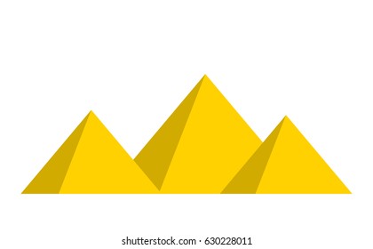 egyptian pyramids vector symbol icon design. Beautiful illustration isolated on white background
