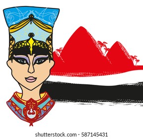 Egyptian queen - abstract banner