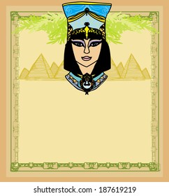 Egyptian queen Cleopatra , frame