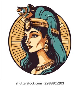 Arte vector de Reina Cleopatra de Egipto