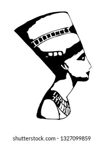 Egyptian Queen Nefertiti - vector illustration