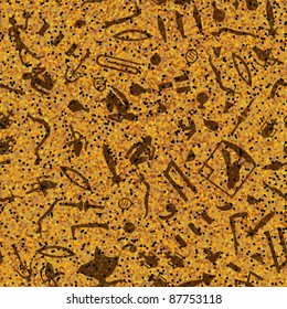 Egyptian seamless hieroglyphs pattern.  For easy making seamless pattern just drag all group into swatches bar, and use it for filling any contours.
