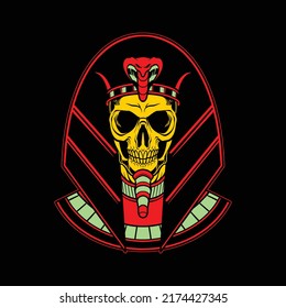 egyptian skull for commercial use