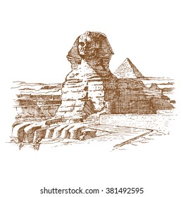 Egyptian Sphinx - Illustration