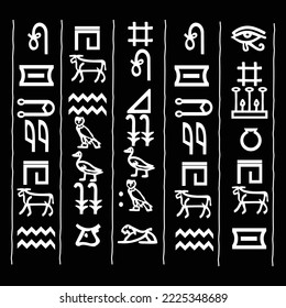 Egyptian symbols and  pharaonic symbols
