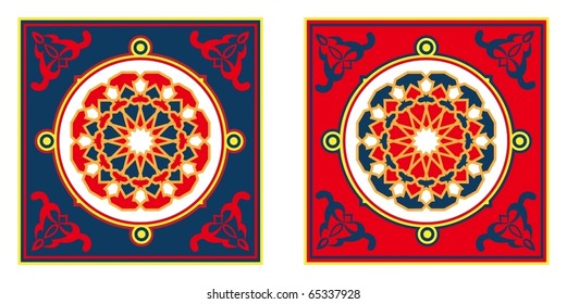 Egyptian Tent Fabric Pattern4-vector