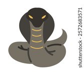 Egyptian Vector Flat Illustration - Cobra