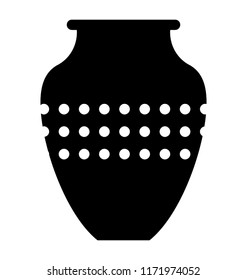 
Egyption pot containing charming designing 
