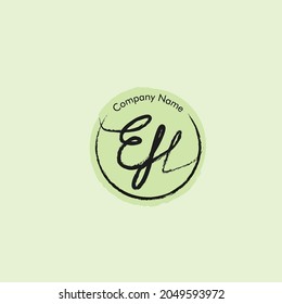 EH Beauty vector initial logo art, handwriting logo for any company or business.