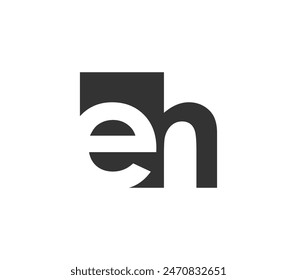 EH creative geometric initial based modern and minimal logo. Letter e h trendy fonts. Universal professional elegant techno vector design.