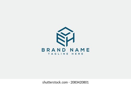 Eh e h unique business logo modern brands initial based creative letter icon
