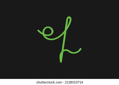 el logo manuscrito para la identidad. caligrafía escrita a mano inicial, para monograma y logotipo. 