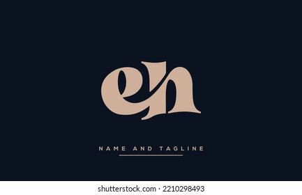 EH or HE Abstract initial monogram letter alphabet logo