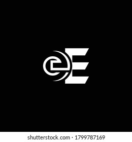EH or HE abstract outstanding professional business awesome artistic branding company different colors illustration logo