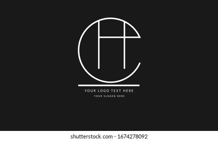 EH HE abstract vector logo monogram template