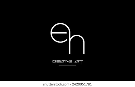 EH, HE, E, H abstract letters logo monogram