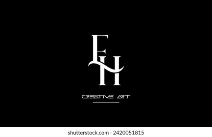 EH, HE, E, H abstract letters logo monogram