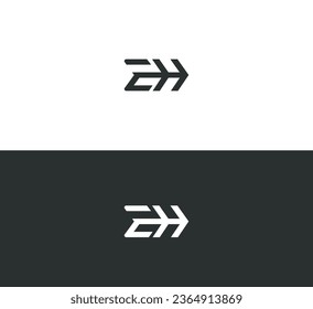 EH, HE letter logo design template elements. Modern abstract digital alphabet letter logo.