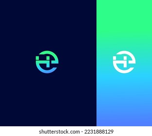 EH, HE Letter Logo Vector Template Abstract Monogram Symbol . Usable for Business sport, technology, fashion, digital And future creative logo