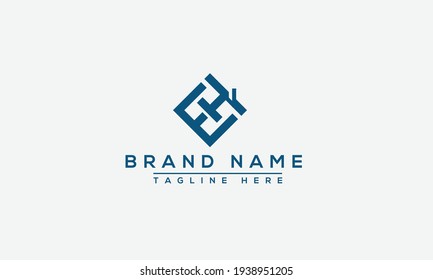 EH, HE Logo Design Template Vektorgrafik Branding Element.