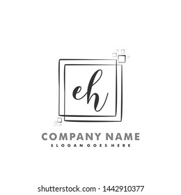 EH Initial beauty monogram logo vector