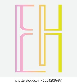 eh Initial Letter Logo Symbol
