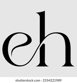 eh Initial Letter Logo Symbol