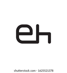 EH initial letter logo template vector icon design