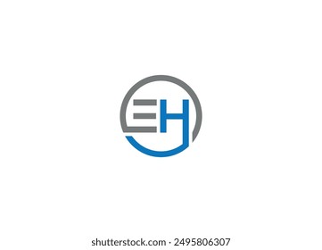 EH letter Logo Design with Creative Modern vector iicon template