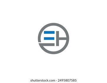 EH letter Logo Design with Creative Modern vector icon template